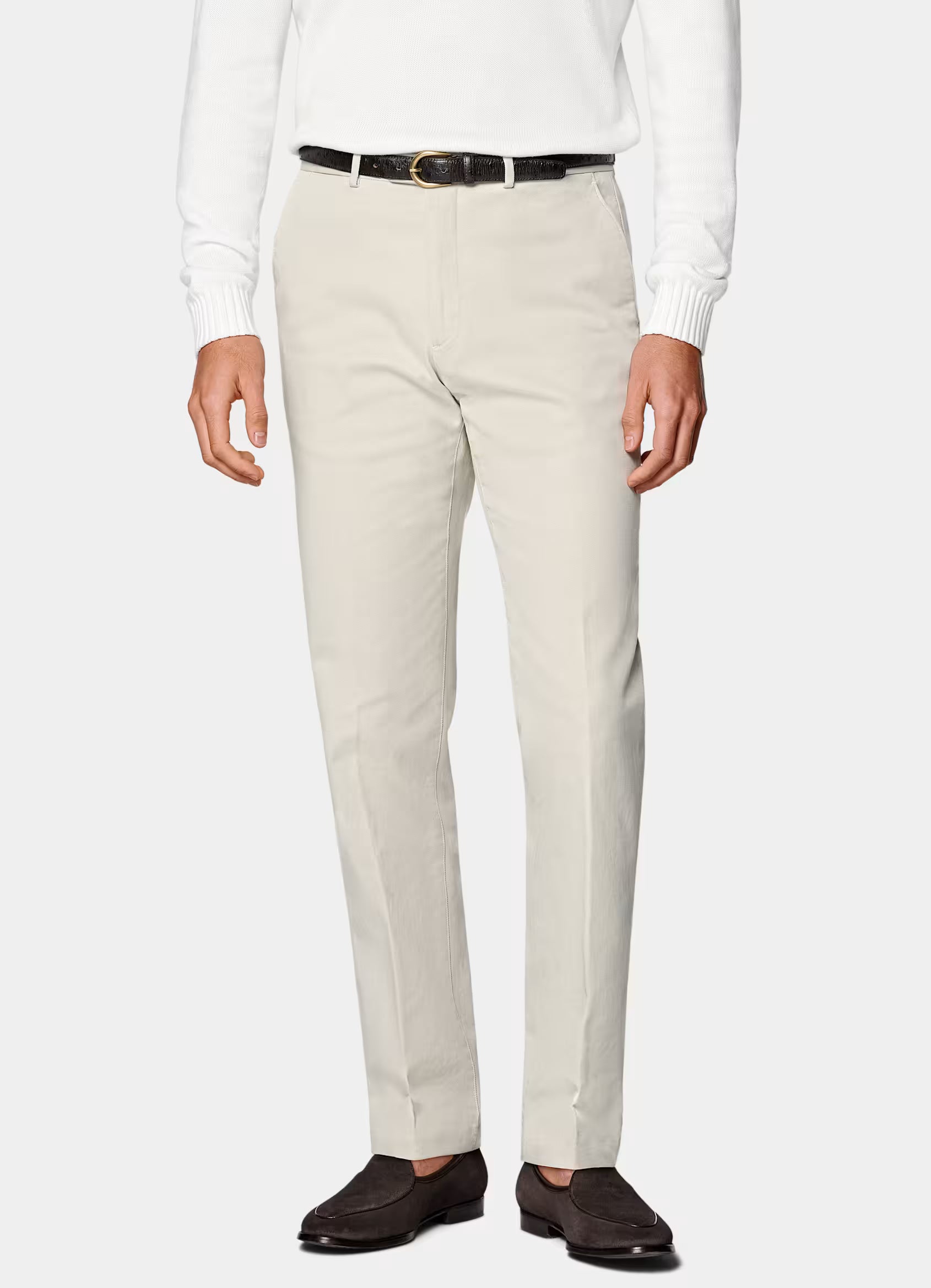 Sand Slim Leg Straight Chinos