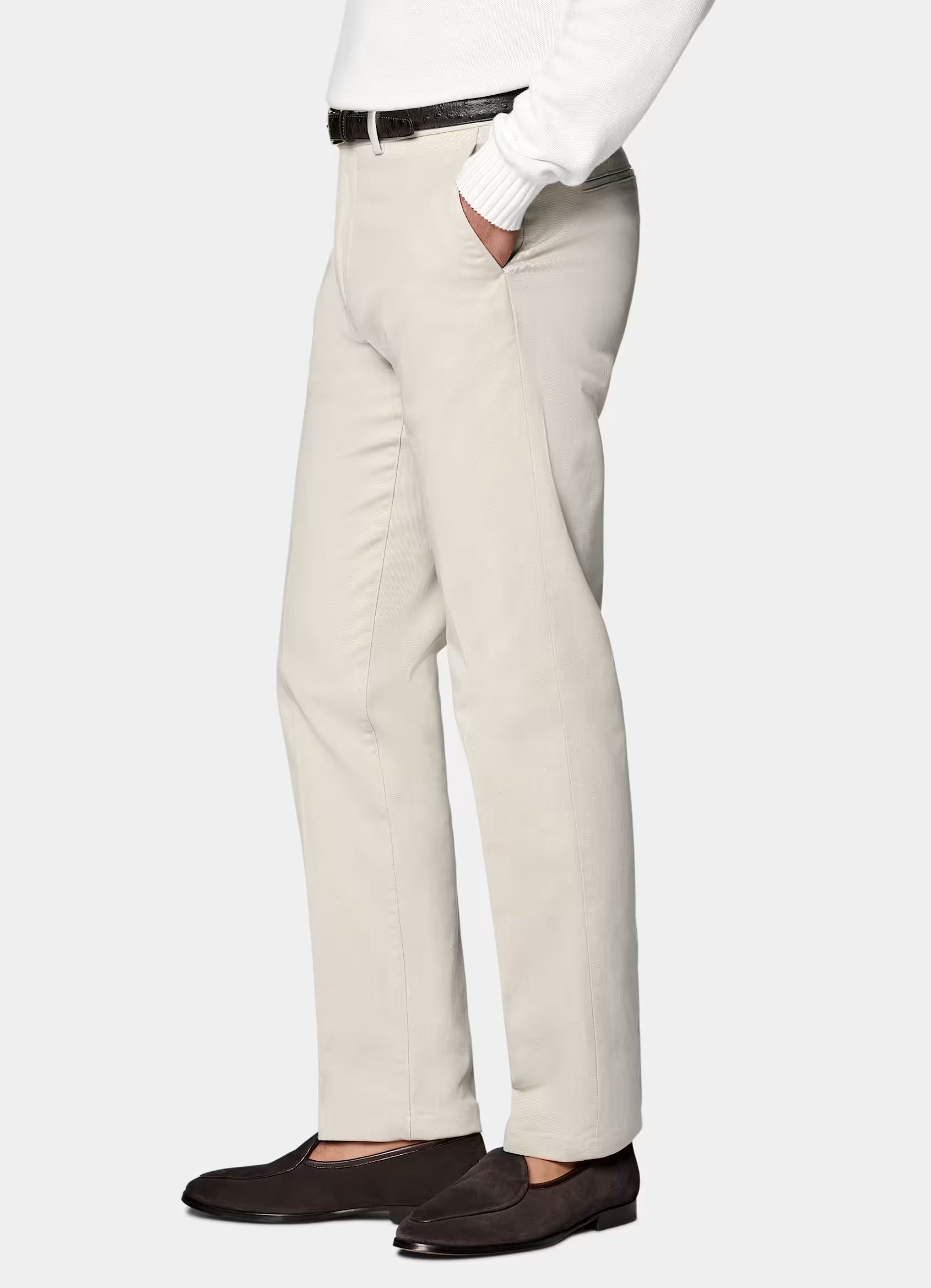 Sand Slim Leg Straight Chinos
