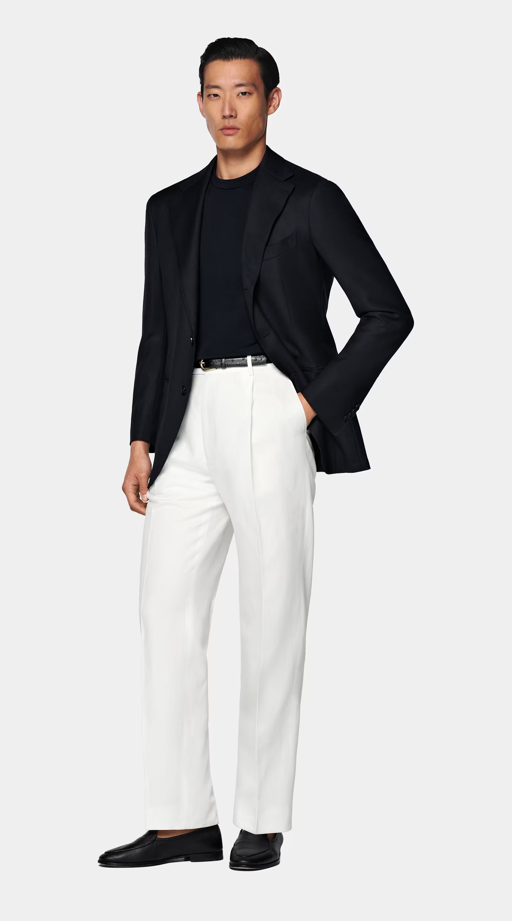 Navy Relaxed Fit Roma Blazer