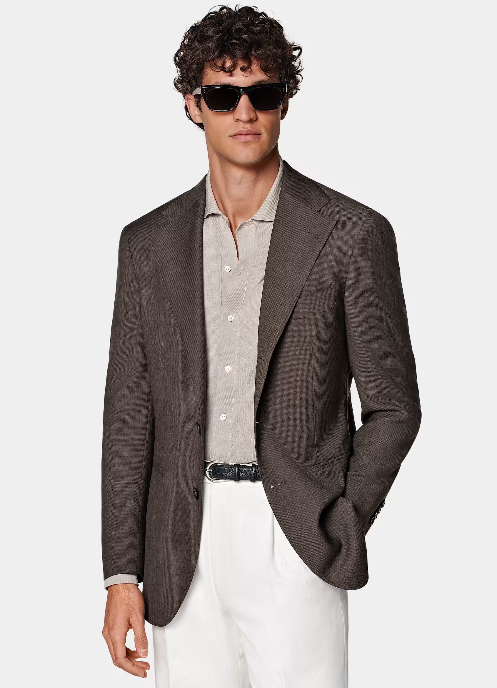 Dark Brown Relaxed Fit Roma Blazer