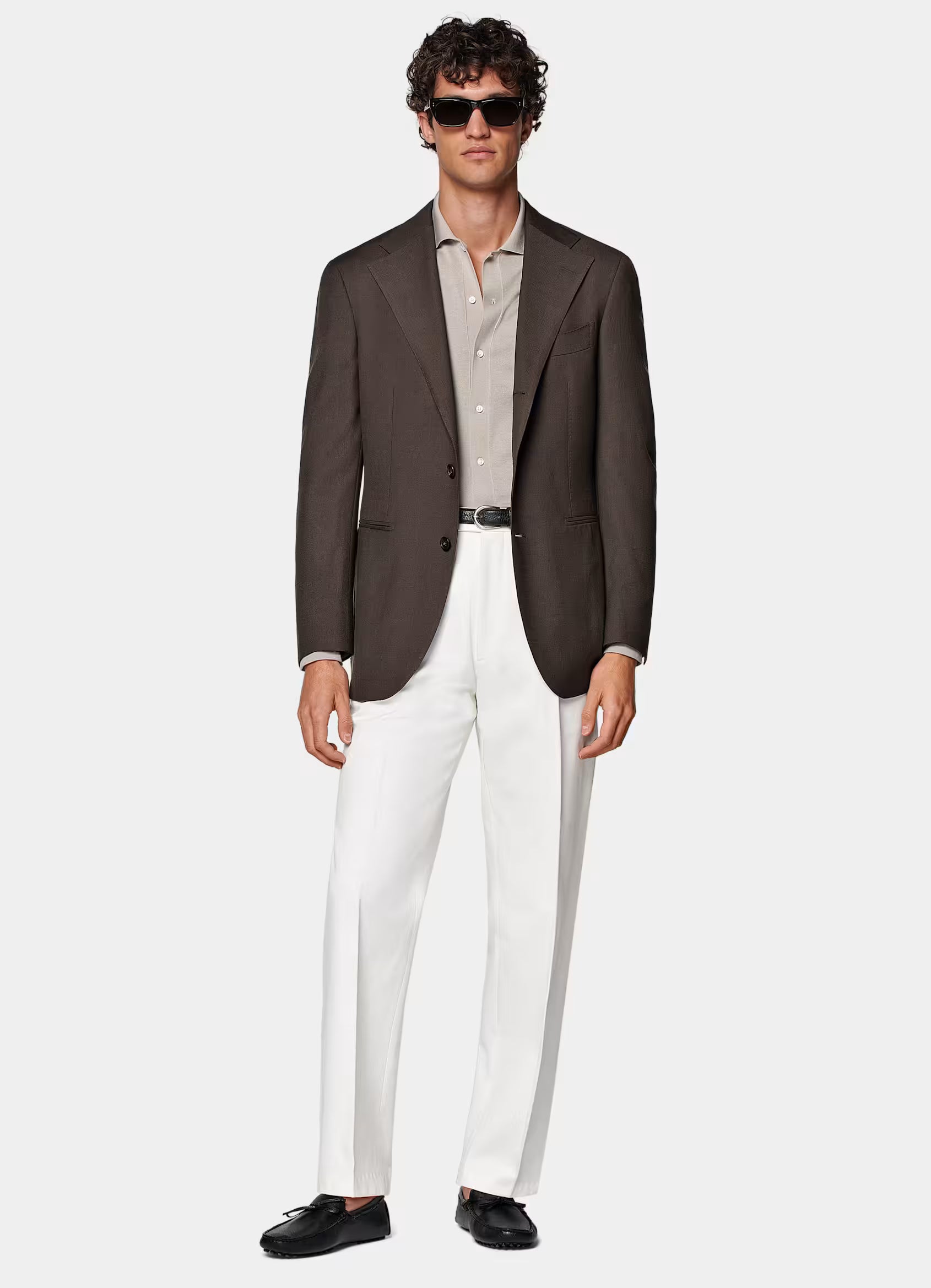 Dark Brown Relaxed Fit Roma Blazer