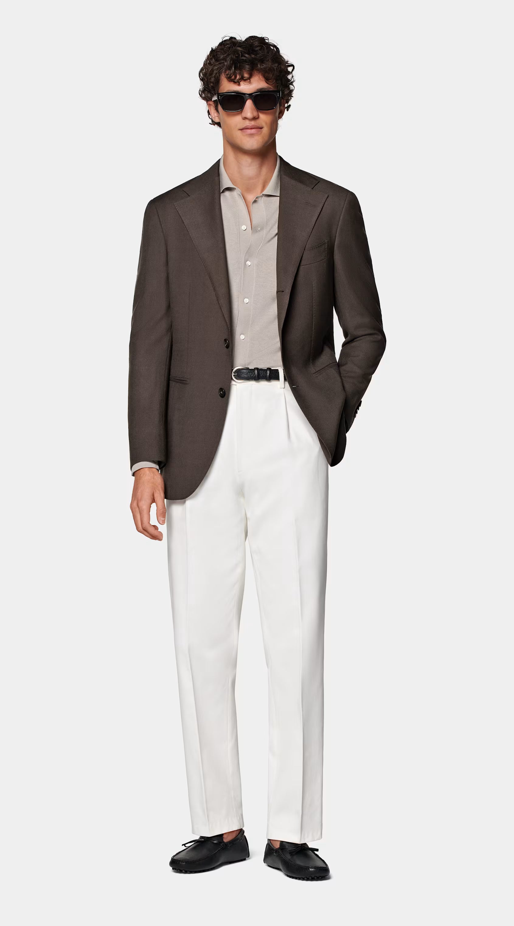Dark Brown Relaxed Fit Roma Blazer