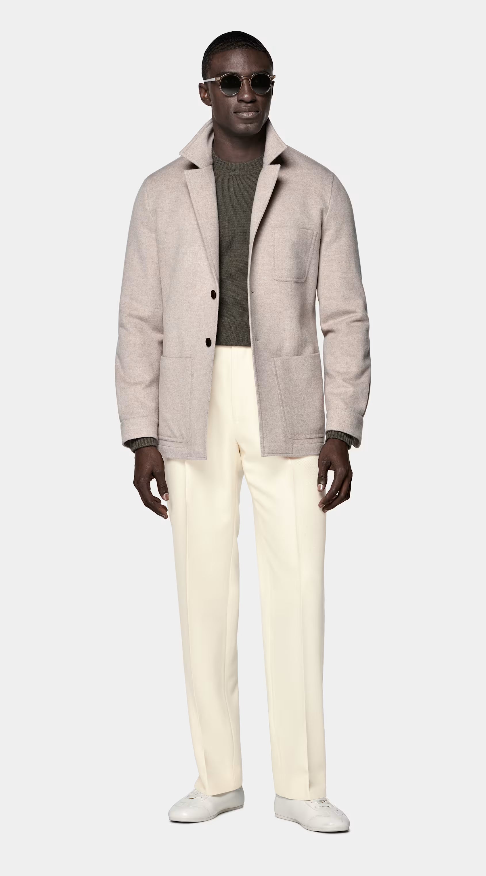 Sand Relaxed Fit Shirt-Jacket