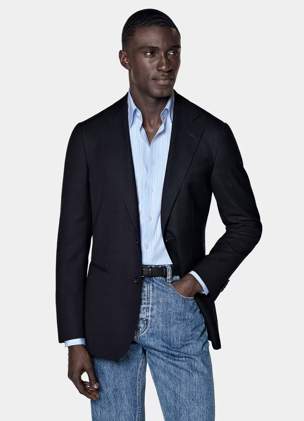 Navy Tailored Fit Havana Blazer