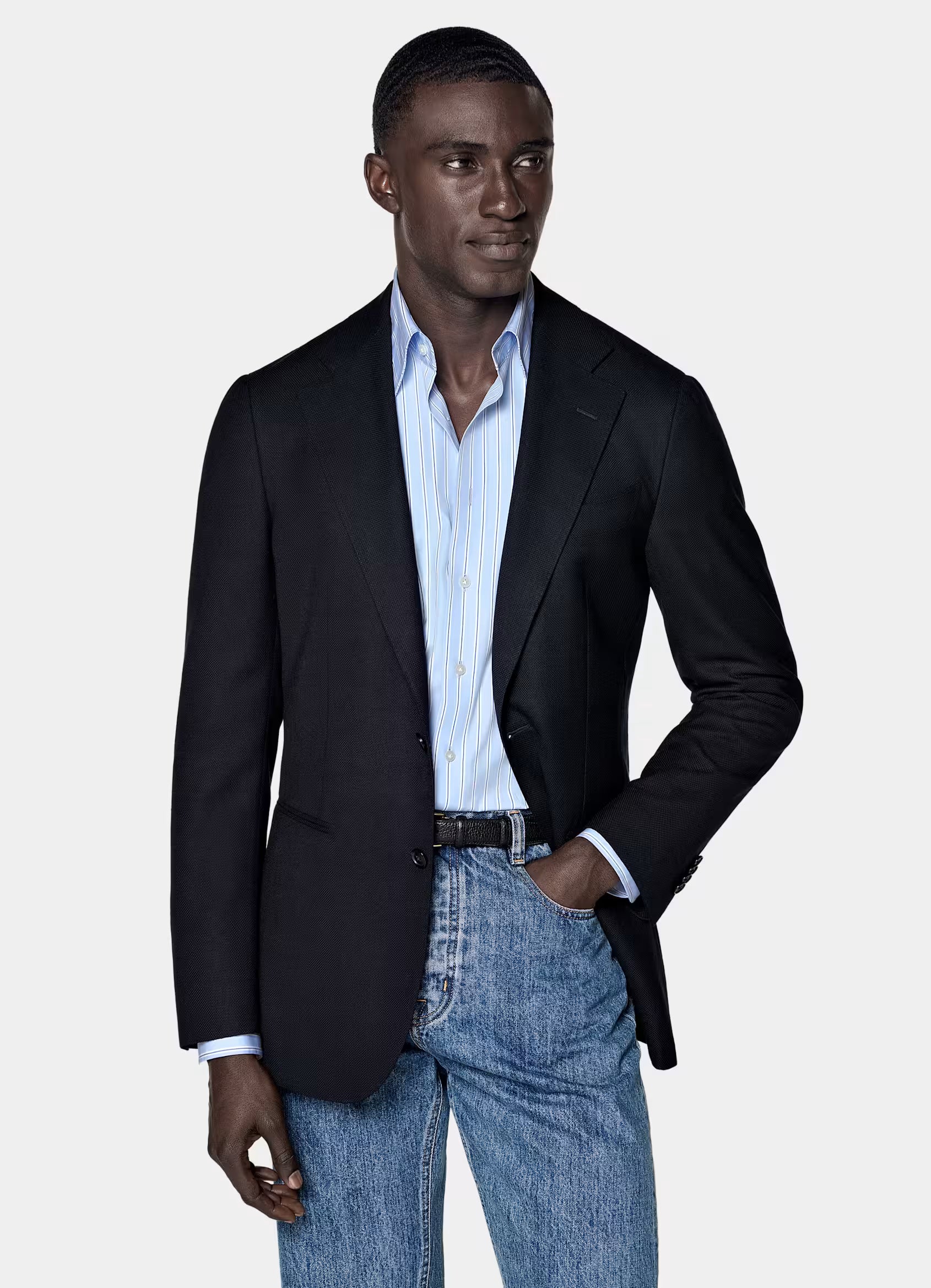 Navy Tailored Fit Havana Blazer