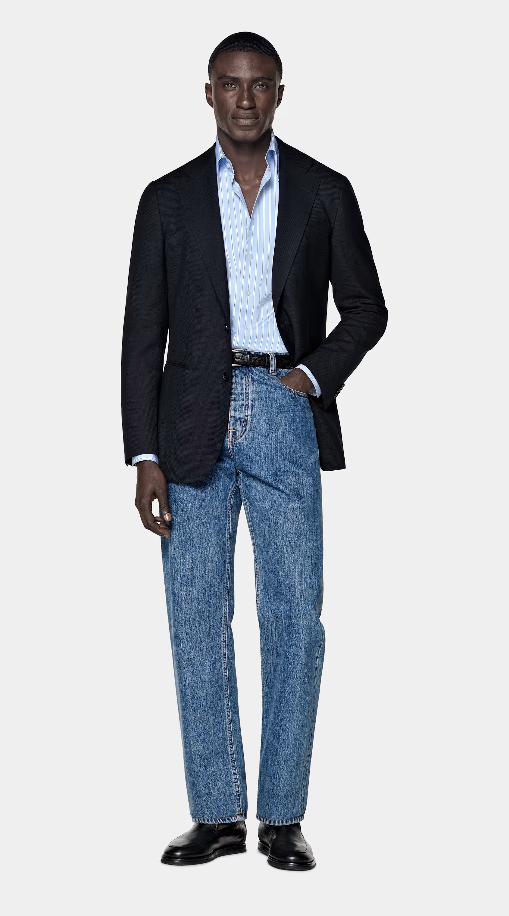 Navy Tailored Fit Havana Blazer