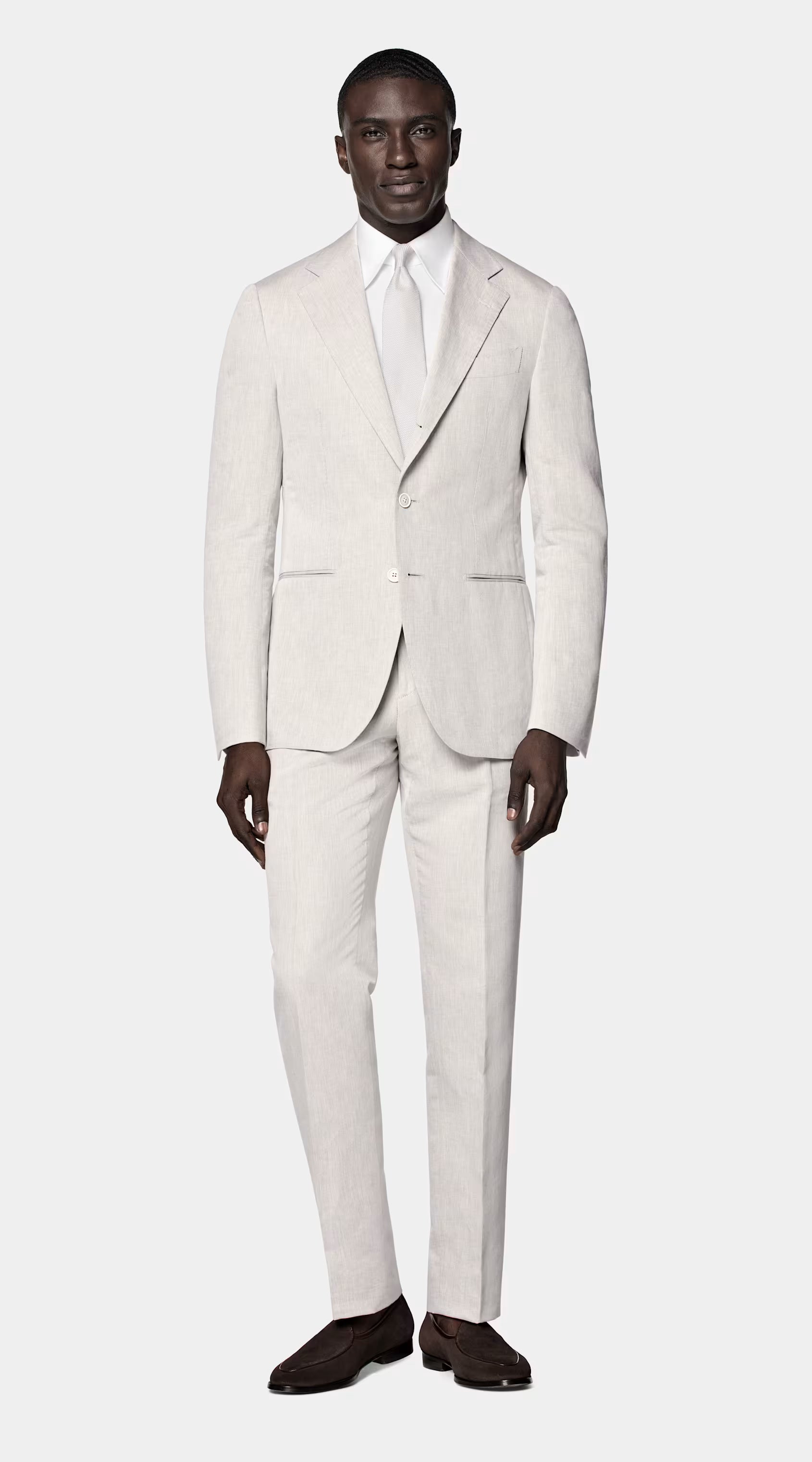 Light Taupe Tailored Fit Havana Suit