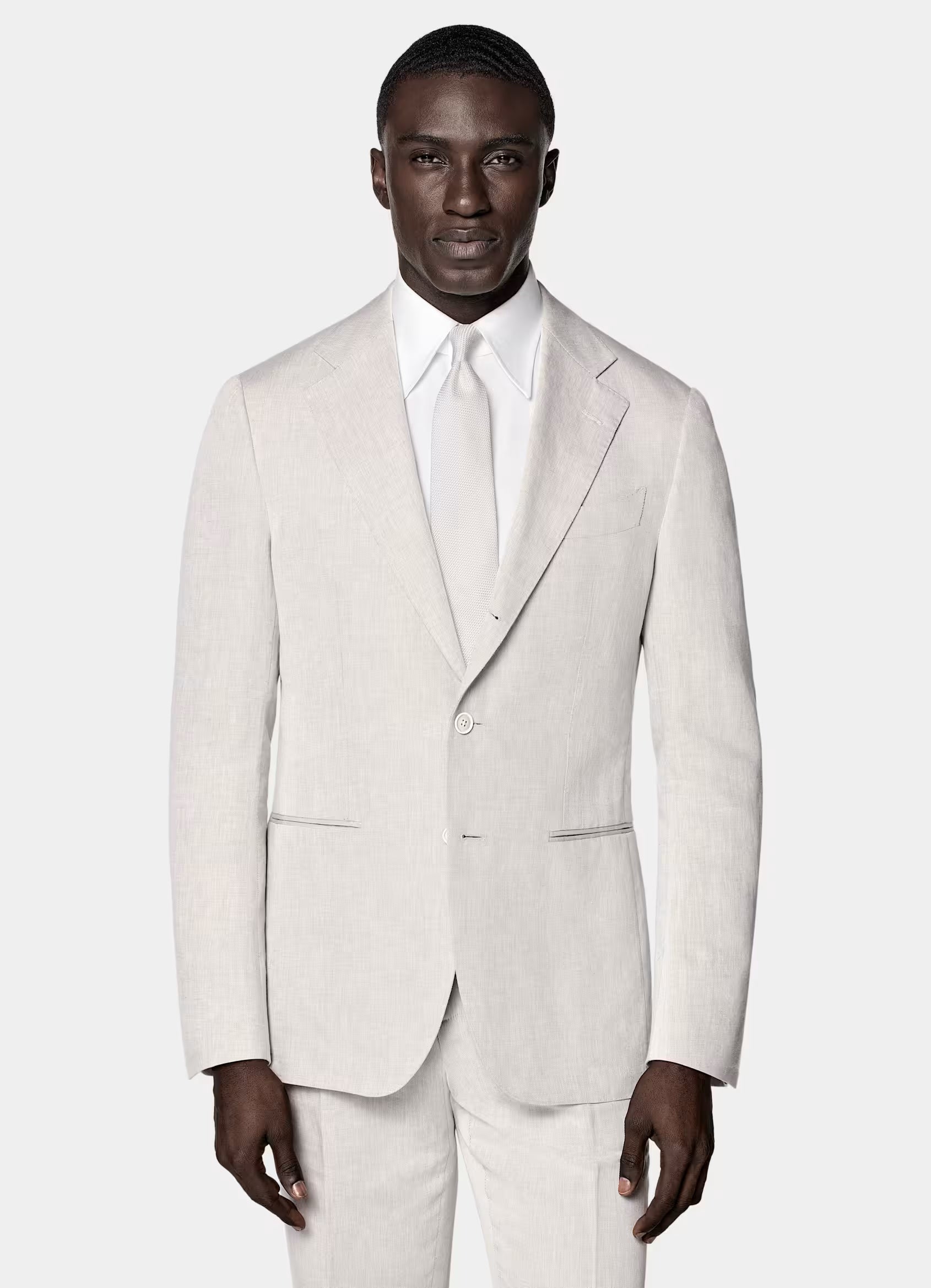 Light Taupe Tailored Fit Havana Suit