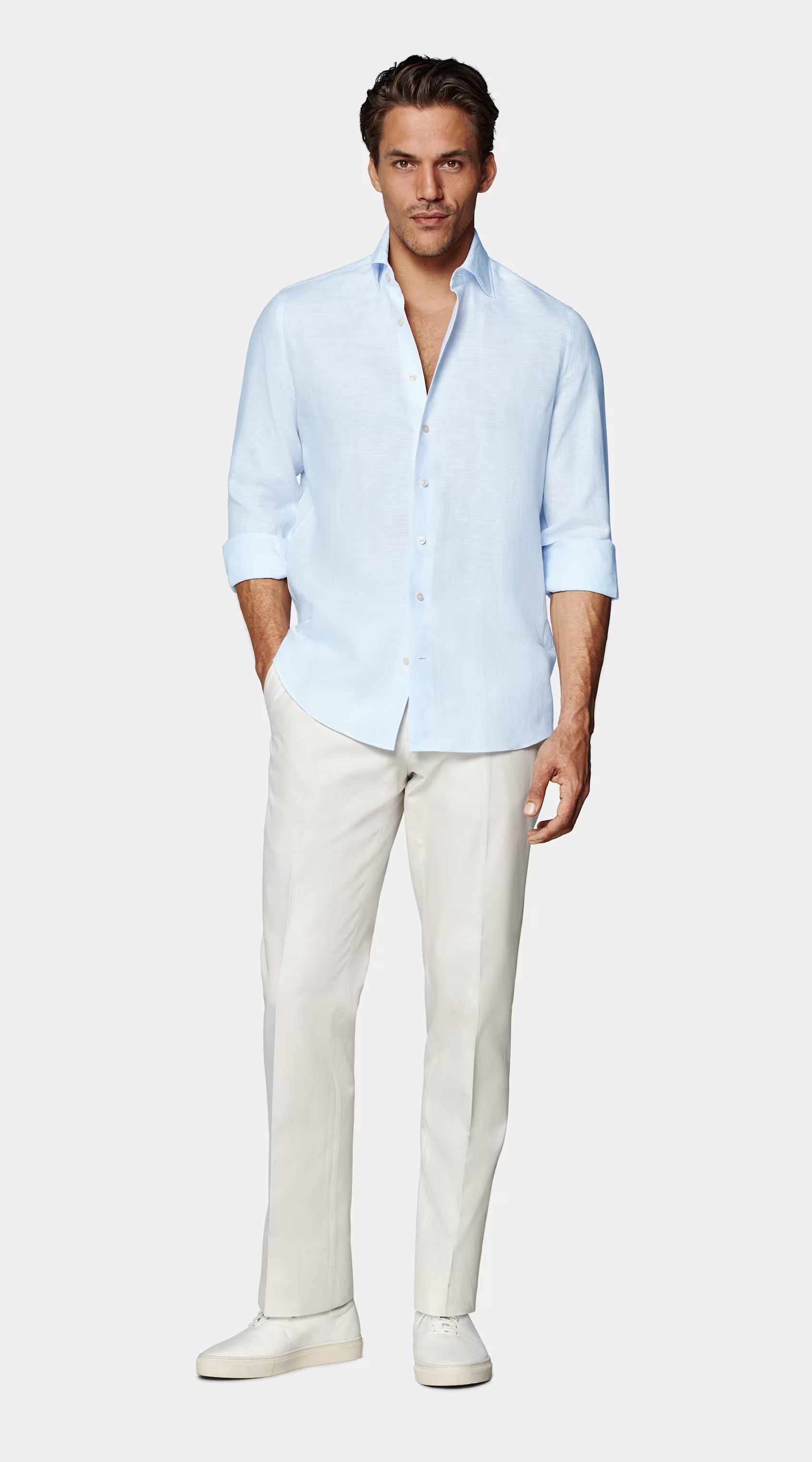 Light Blue Linen Shirt
