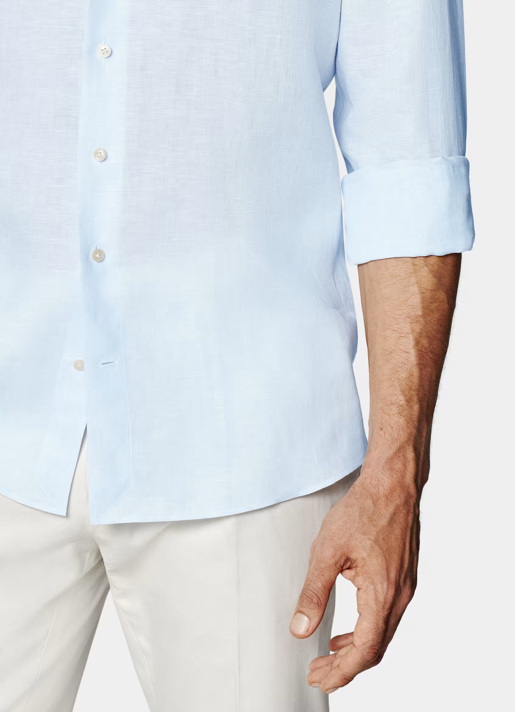 Light Blue Linen Shirt