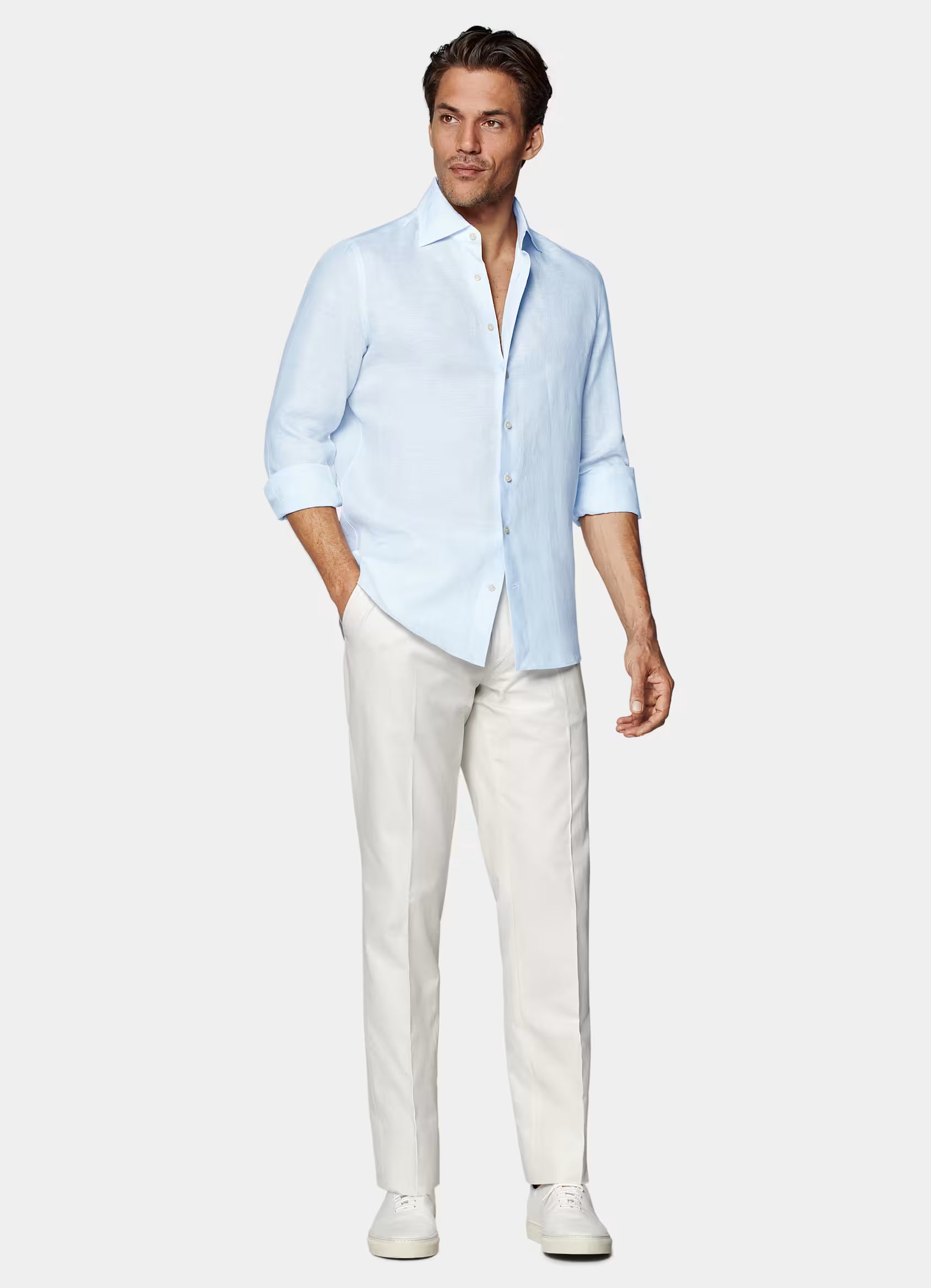 Light Blue Linen Shirt