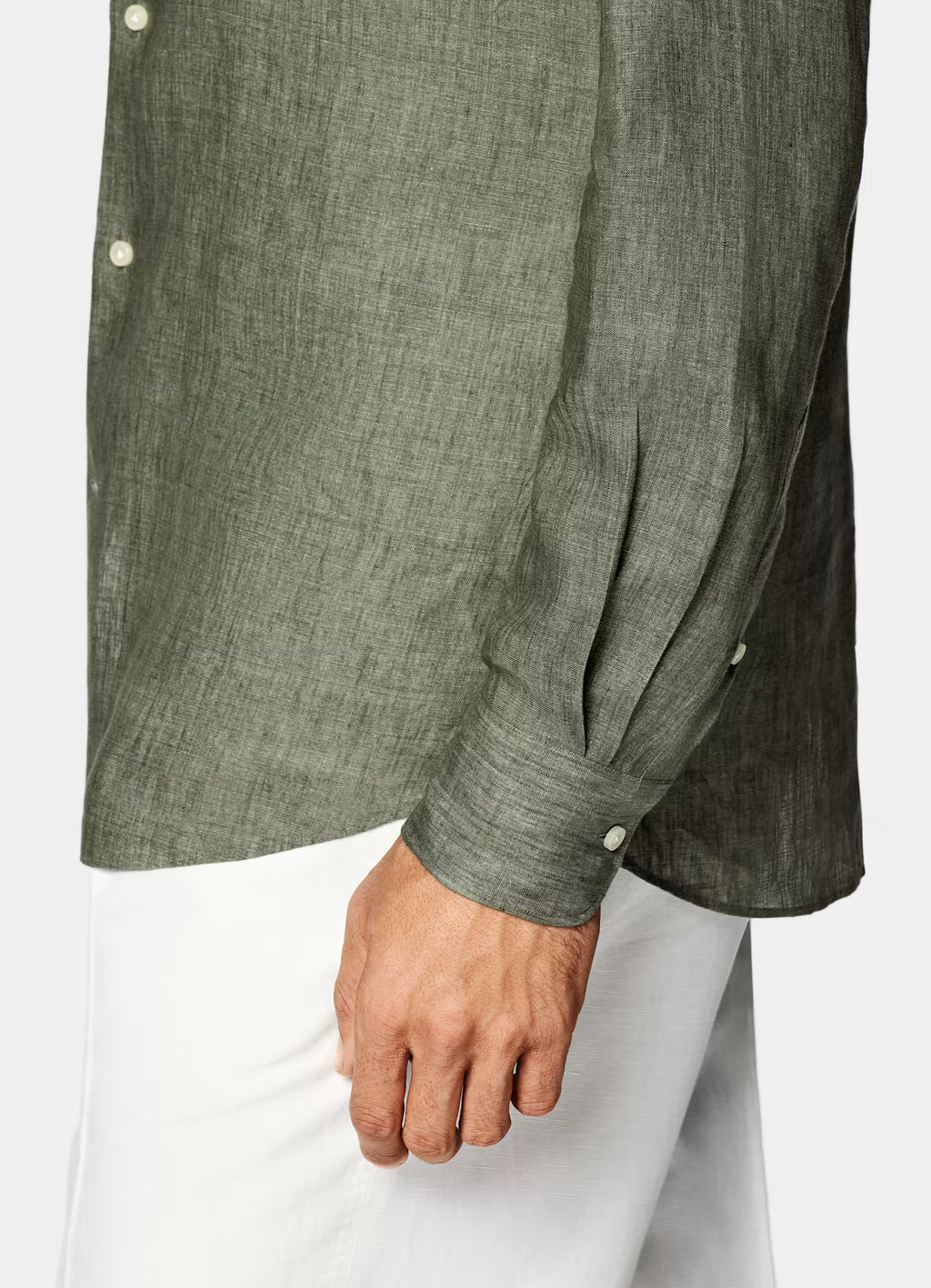 Green Linen Shirt