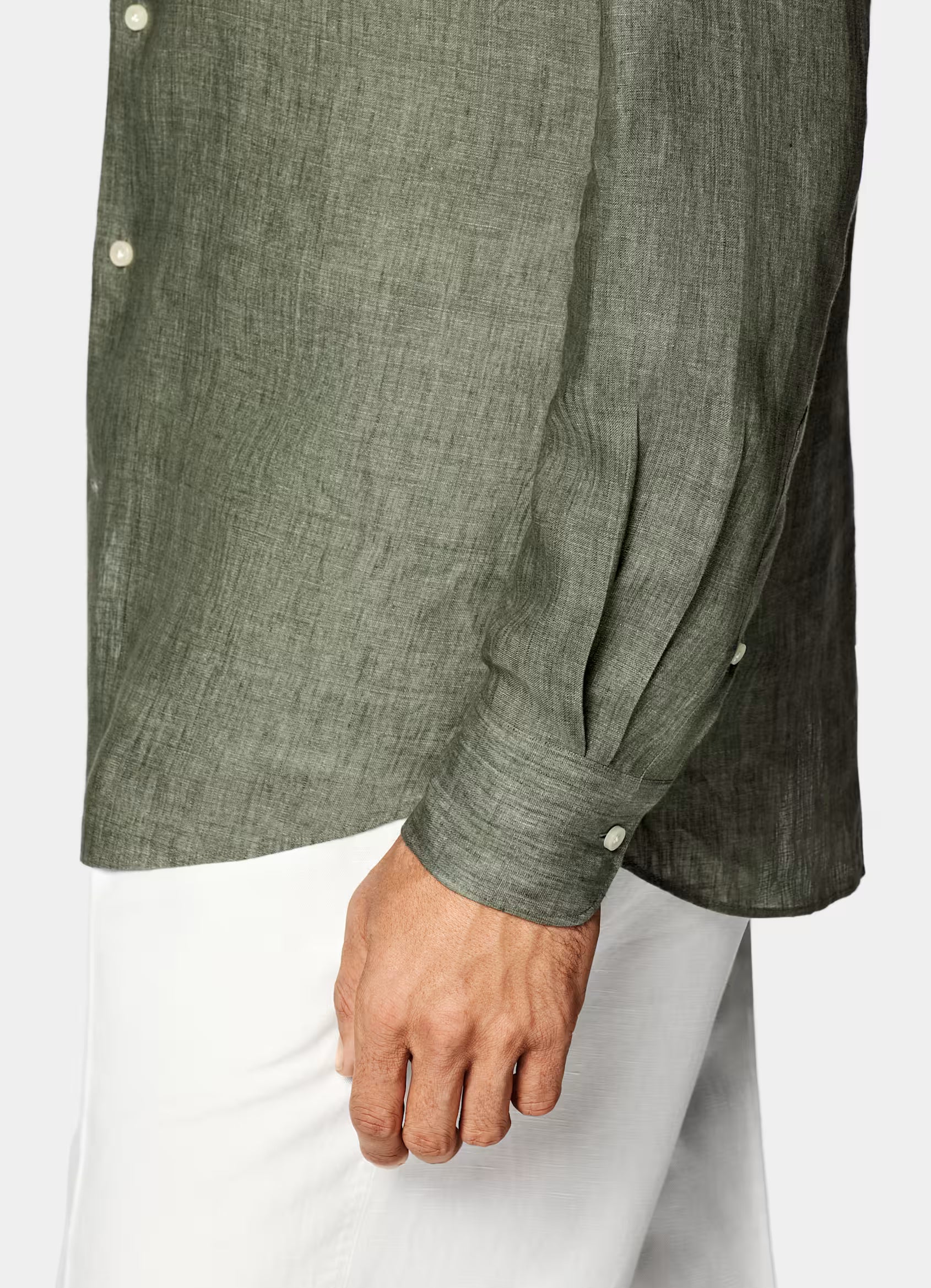 Green Linen Shirt