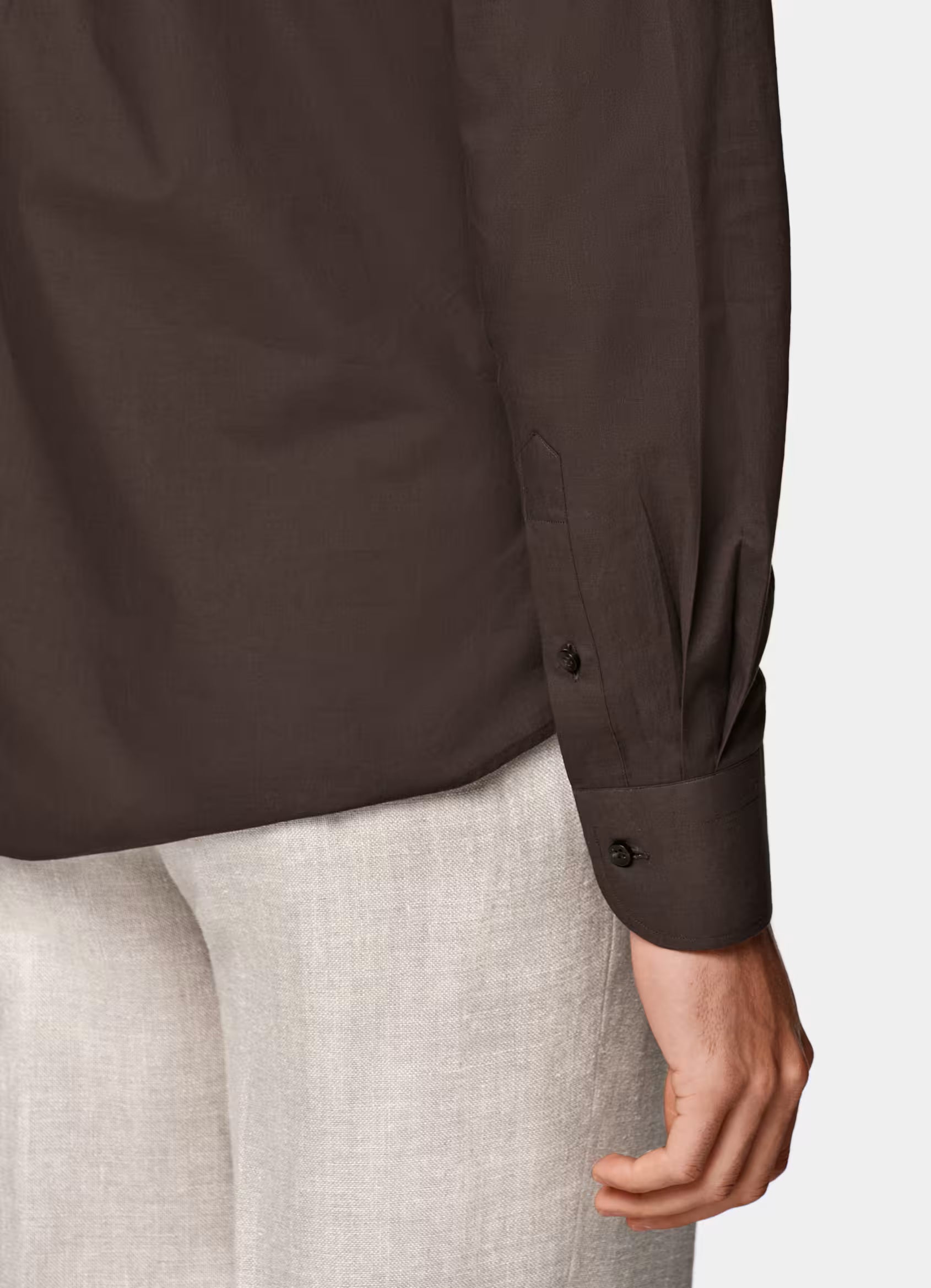 Brown Cotton Shirt