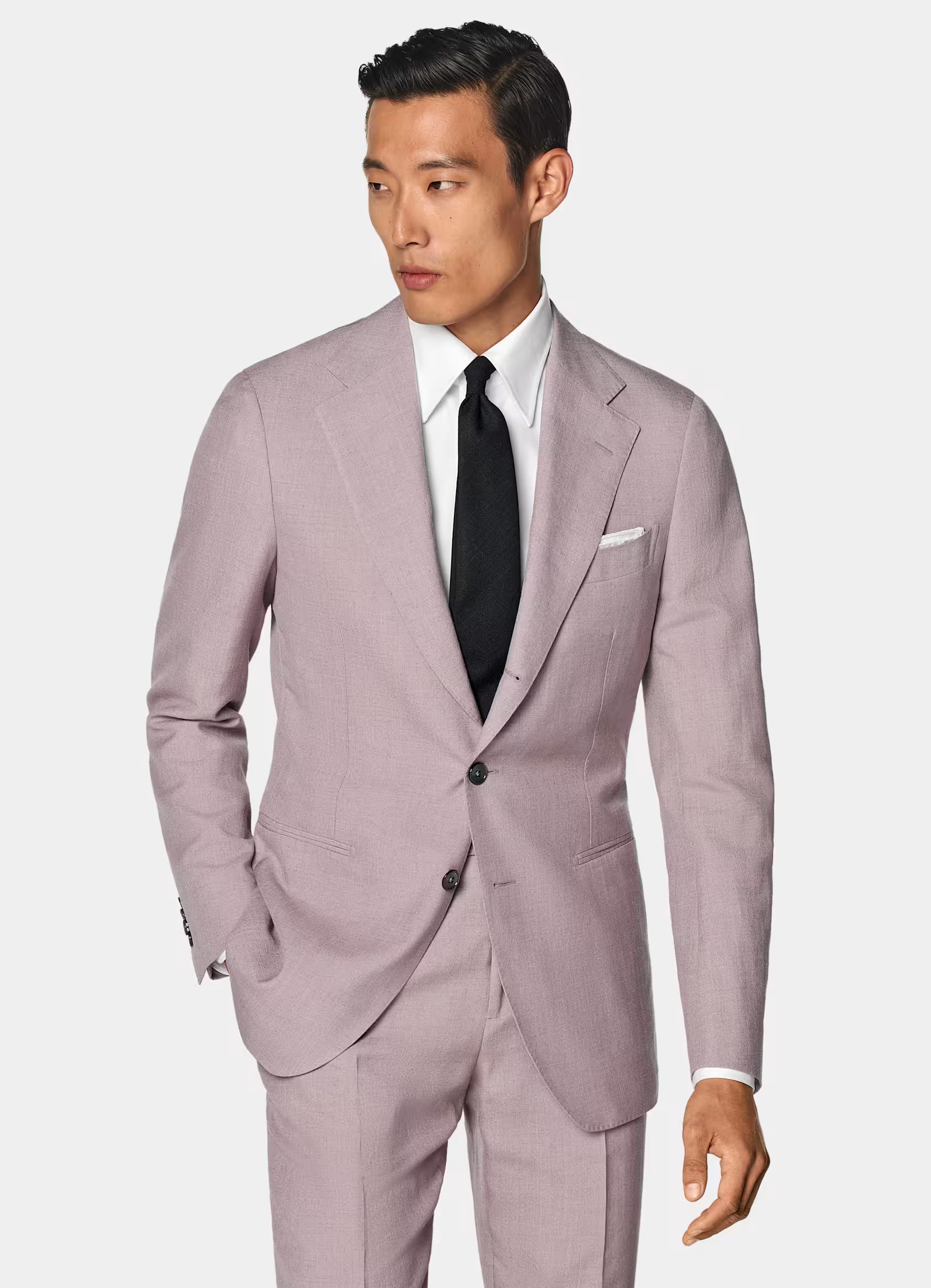 Purple Tailored Fit Havana Suit
