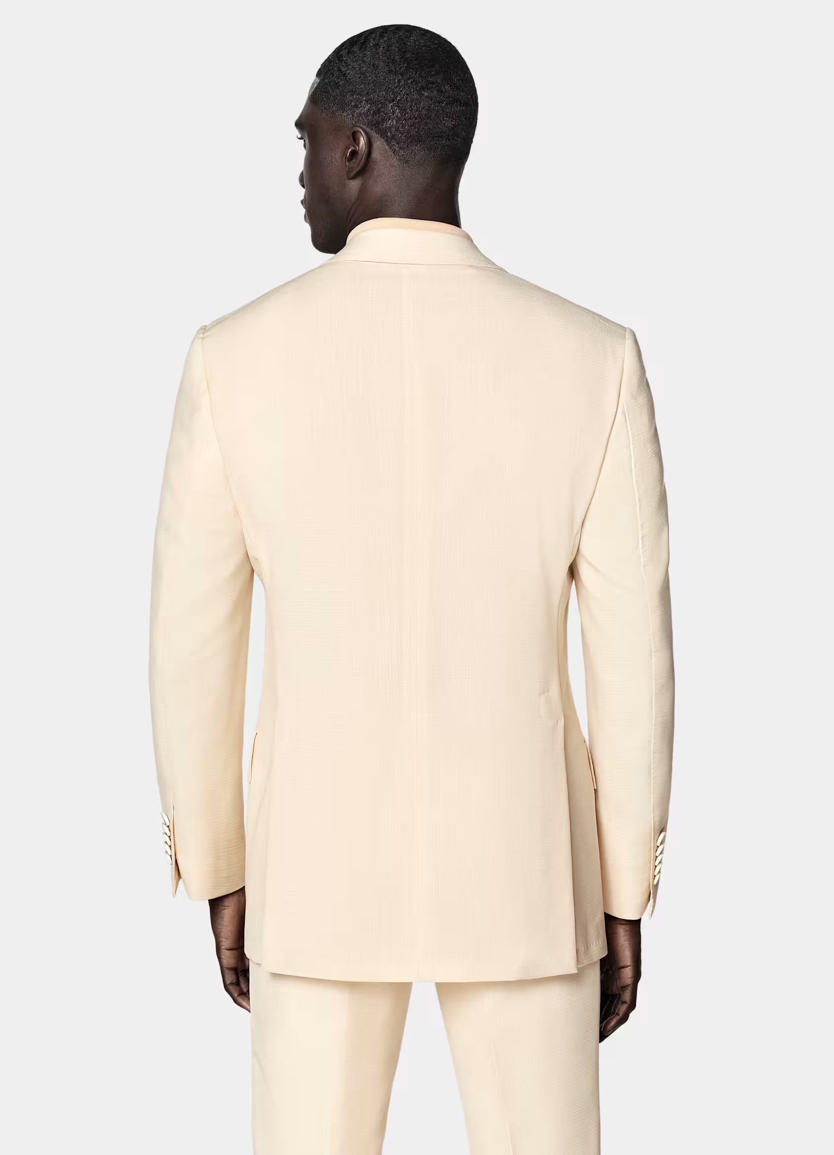 Light Yellow Tailored Fit Milano Suit